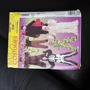 McCall's 2860 Halloween Costumes sewing pattern